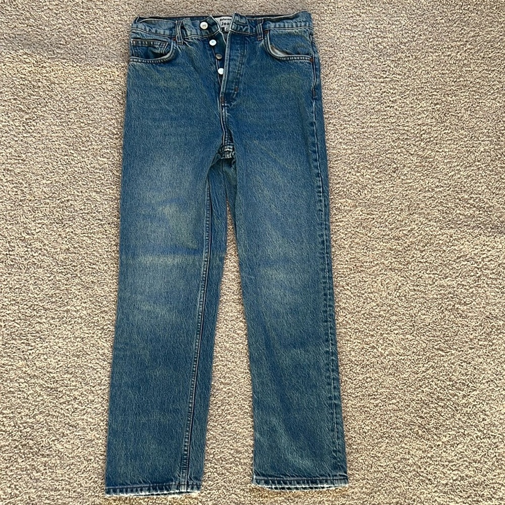 Reformation Cynthia High Rise Straight Jeans